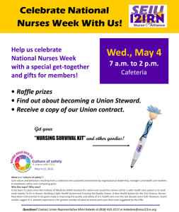 Encino Nurse Week Flyer 2016