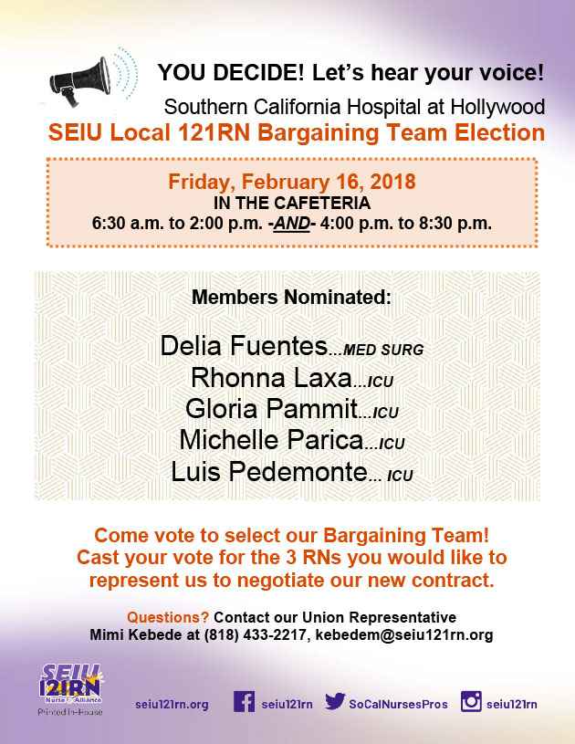 SCH-Hollywood-Bargaining-Team-Election-Flyer
