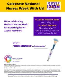 St Johns Nurse Week Flyer 2016