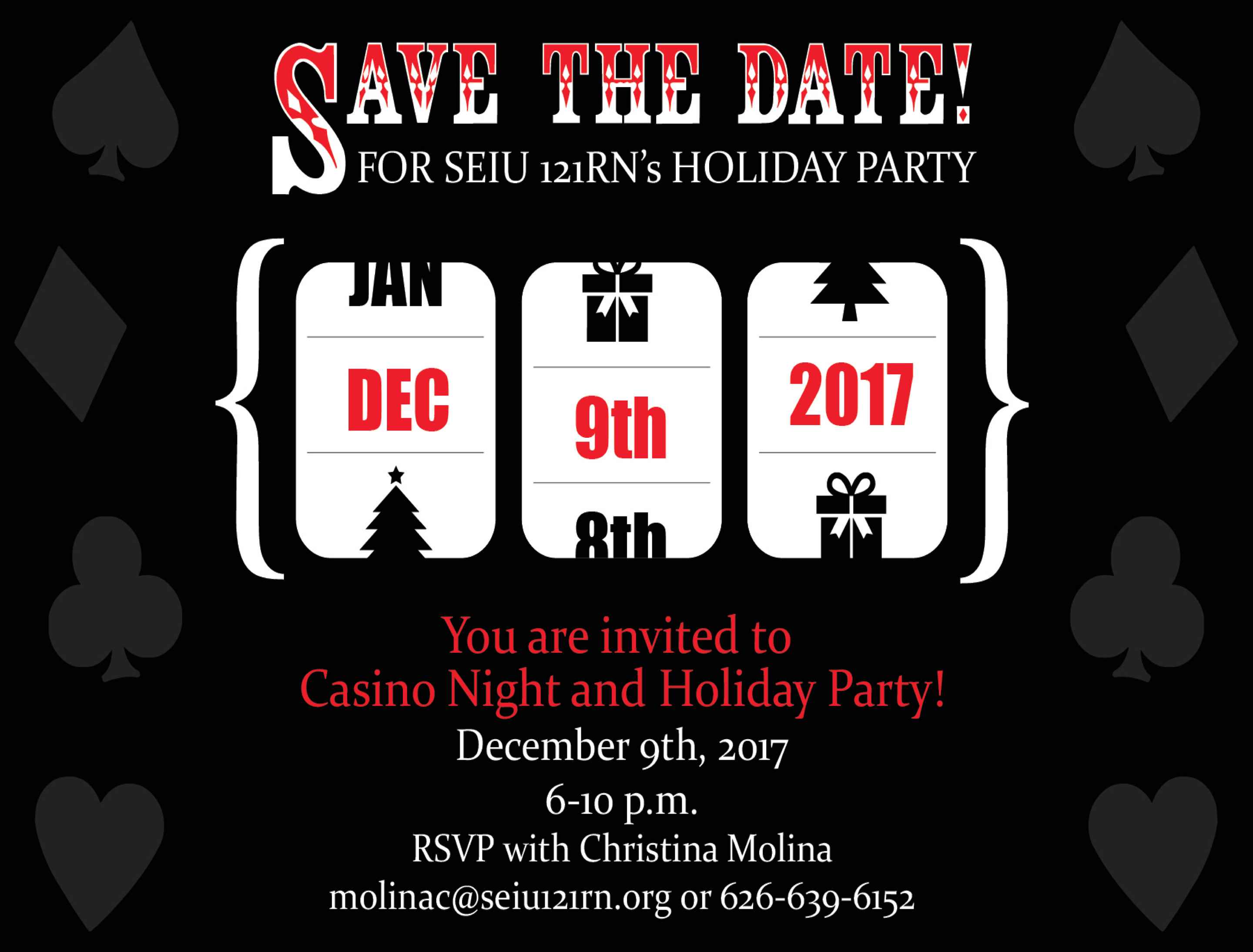 save the date holiday flyer