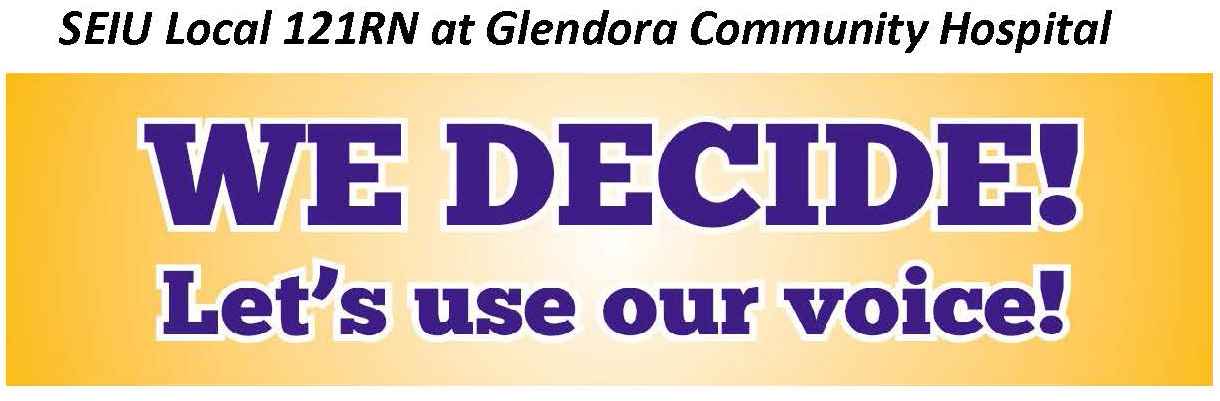 Glendora Bargaining Team Election Header