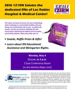 Los Robles Nurse Week Flyer 2015