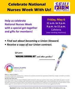 NHMC Nurse Week Flyer 2016