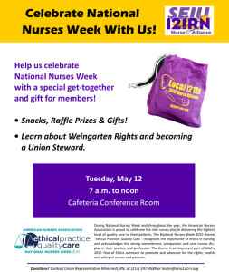 Pacifica Nurse Week Flyer 2015