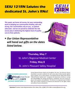 St Johns Nurse Week Flyer 2015