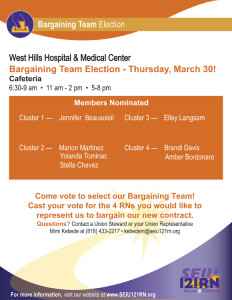 West Hills Bargain Team Election