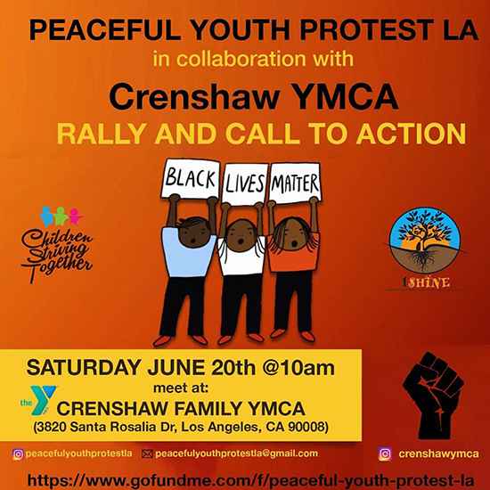 email Peaceful Youth Protest LA
