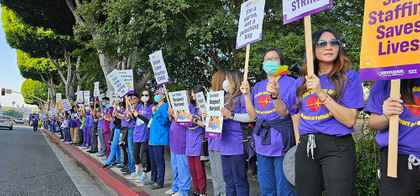 Nurses strike over unsafe staffing, faulty equipment at Garfield Medical Center