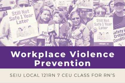 Workplace Violence Prevention Class